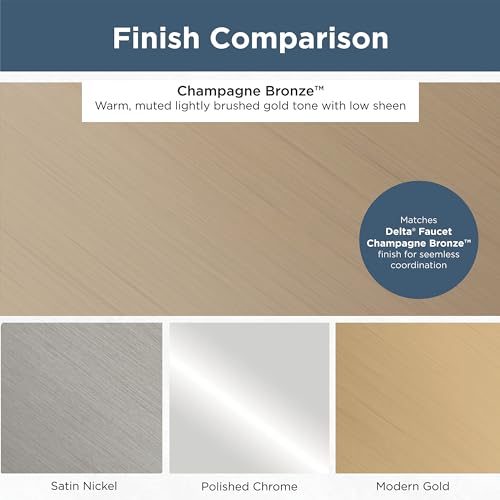 Franklin Brass Straight Bar Cabinet Pull, Champagne Bronze, 4 in (102mm) Drawer Handle, 10 Pack, P29617Z-CZ-B