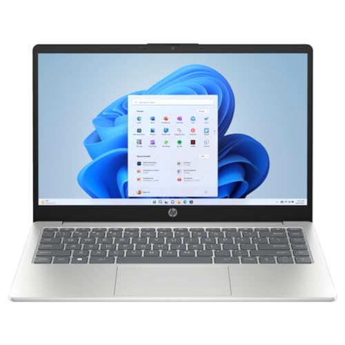 2024 Newest HP 14 Business Laptop With 14'' FHD Display, Intel Core i5-1335U Processor |16GB DDR4 RAM |512GB NVMe SSD |Intel Iris Xe Graphics |Backlit Keyboard |Windows 11 Natural silver (Upgraded)