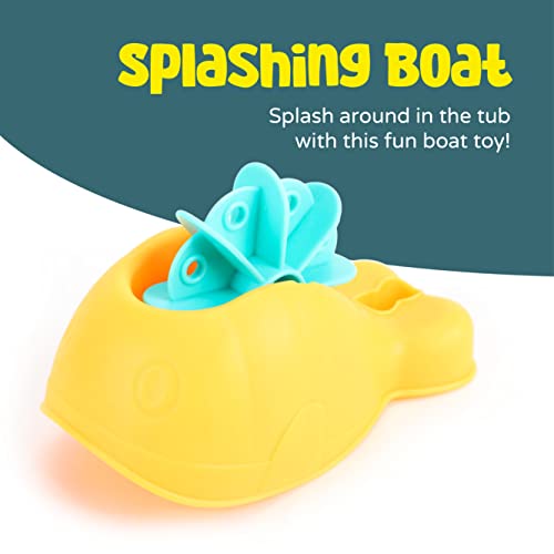 The Moon Brand Baby Sea Life Toys � 6Pcs Bath Fish Toys for Toddlers � Soft Baby Pool Accessories � Assorted Squeezable & Floating Aquatic Character Water Toys -Multi Color