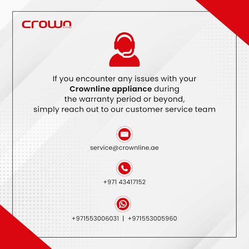 Crownline Portable Ice Maker, 12kg/Day, 1.3L Water Tank, Transparent Lid, Ice Basket, 2 Cube Sizes (S/L), Fast Ice Production – Perfect for Home, Office & Parties | IM-411