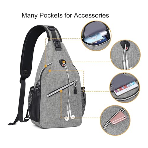 Azonee Sling Backpack, Multipurpose Crossbody Shoulder Bag for Travel, Hiking, and Daypack, Unisex for Outdoor Sports, Office, and Business