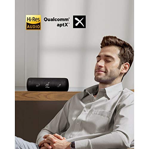 Soundcore Motion+ Bluetooth Speaker with Hi-Res 30W Audio, BassUp, Extended Bass and Treble, Wireless HIFI Portable Speaker with App, Customizable EQ, 12-Hour Playtime, IPX7 Waterproof, and USB-C