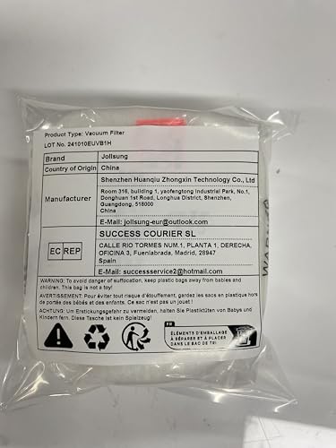 Jollsung IZ201EUT Filter Set for Shark Cordless Stick Anti Hair Wrap Vacuum Cleaner IZ201EU, IZ201EUT, IZ201EUTSB, IZ251EU, IZ251EUT, IZ202EU, IZ202EUT, IZ251EU, IZ251EUT, IZ103EUGB