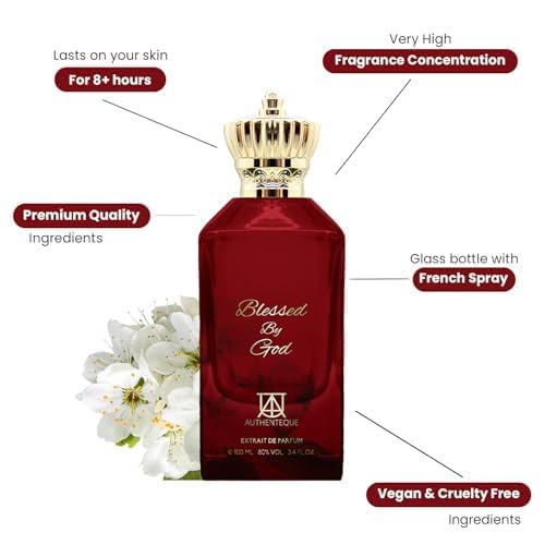 AUTHENTEQUE - Blessed by God - Perfumes for Women & Men - Inspired by M.FK?? B.accarat R.ouge 5.40 - Long Lasting Fragrance - Amberwood, Ambergris, Saffron & Jasmine - 5ml
