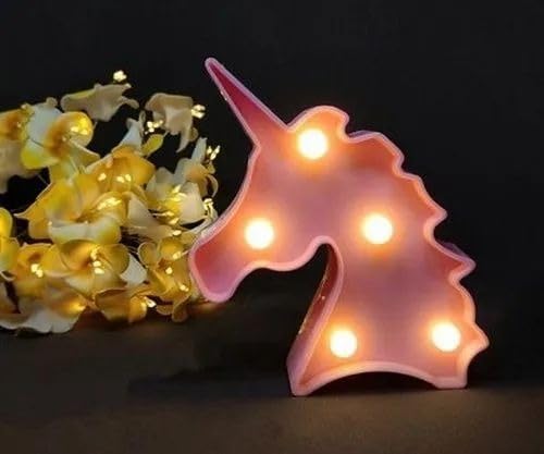 Goldedge Pink Mini Marquee Light - Unicorn Face, Birthday Gifts, Return Gifts, Decoration, Theme, Event
