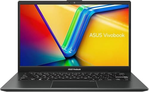 ASUS Vivobook GO 14 E140FA-NK185W (Mixed Black) Slim Laptop, R5 7520U 8GB 512GB PCIE G3 SSD, AMD Radeon, WIN11 HOME, 14-inch, HD Webcam, Fingerprint, Eng-Arb-Keyboard.