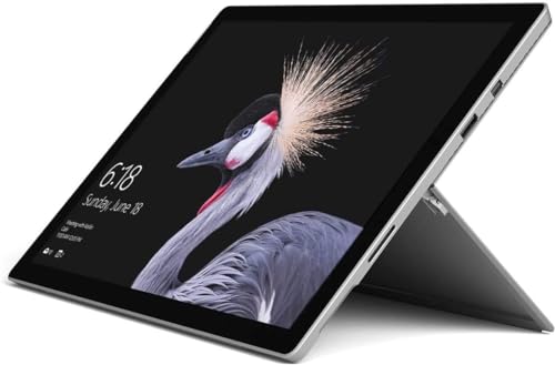 MICR0SOFT Surface Pro 5 | 8GB Ram, 256GB SSD, Intel i5 | 12.2 inches Touchscreen, 7th Generation | With Charger and Keyboard For Microsoft Surface Tablet (Renewed)