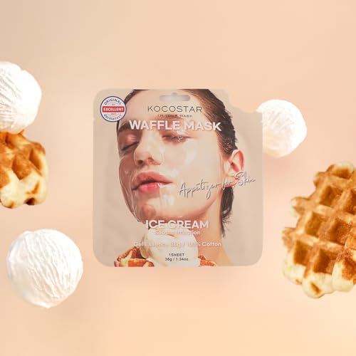KOCOSTAR Waffle Mask, Ice Cream