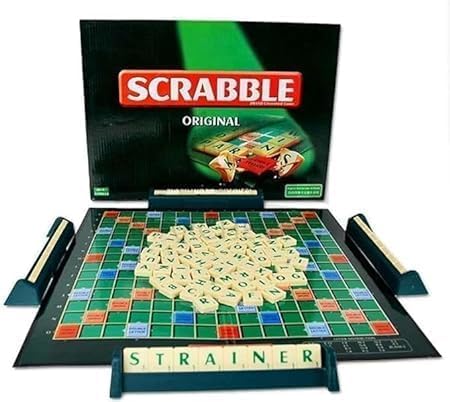 SUKILO Scrabble Classic Crossword Board Game – Word Building Game for Families, Kids & Adults – Fun Educational Spelling & Vocabulary Game for 2-4 Players