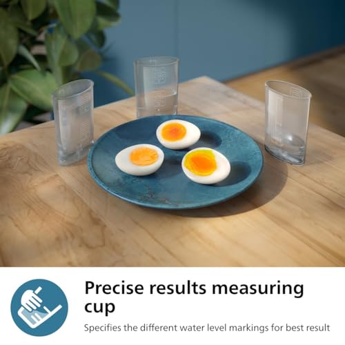 Philips Egg Cooker 3000 Series - 400W, 6 Eggs Capacity, Cooking Levels, Poached Accessory, Ready Signal, Black - HD9137/91