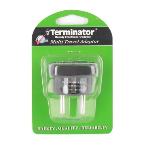 Terminator Multi Traveler Adapter With Shutter & Indicator (EU to Universal) Model No. TL-15B