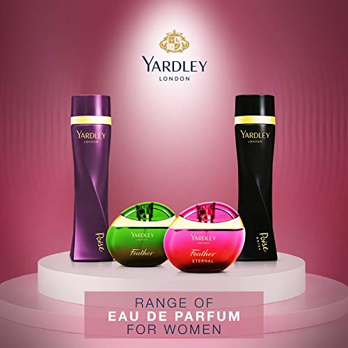 Yardley London Feather Eternal Eau De Parfum - 100ml Notes Of Rose Leaves, Red Berries, Magnolia, & Jasmine For Delicate Women