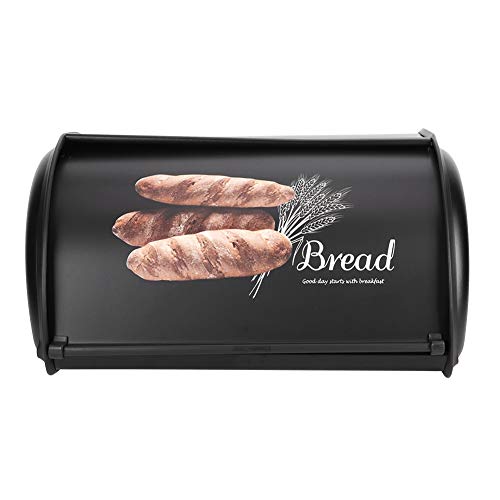 Cryfokt Stainless Steel Bread Bin Container, Kitchen Organizer, Ox Holder Bin Container Kitchen for Home Shop (mgtdb2cksg-12)