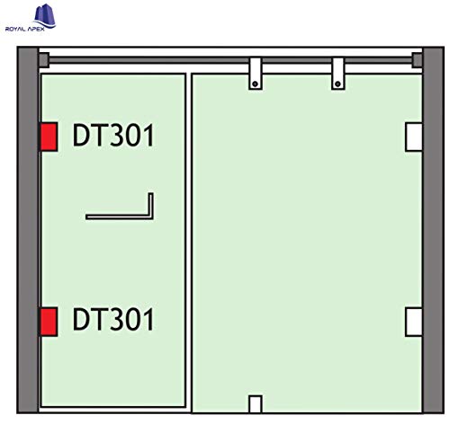 Royal Apex Heavy Duty 90 Degree Glass Door Cupboard Showcase Cabinet Clamp Glass Shower Doors Hinge Wall-to-Glass With Zinc,Chrome - DT-301