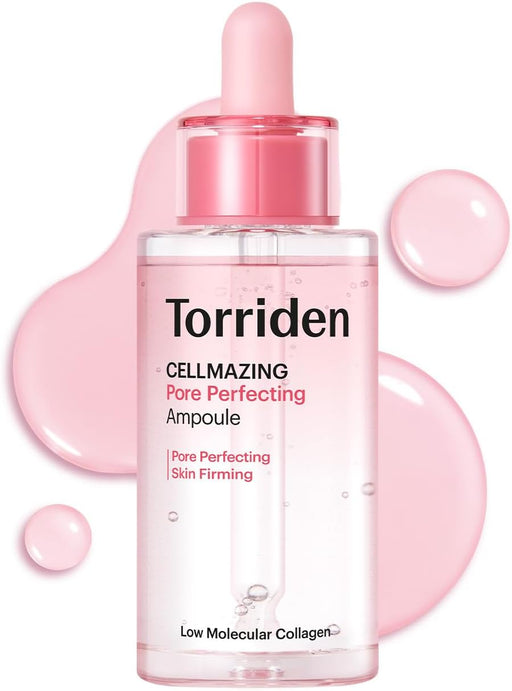 CELLMAZING Pore Perfecting Ampoule 30 ml (1.01 fl.oz.) Improves Skin Elasticity 5D Collagen, Peptide Complex, PHA, LHA Korean Face Serum, Korean Skin Care