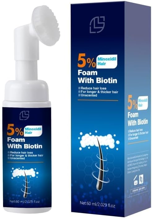 Minoxidil Hair Serum spray for Men and Women, 5% Minoxidil Hair Serumpromotes hair growth, makes hair and beard thicker and fuller - Other