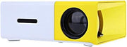 YG300 Mini Portable Projector 400 - 600 Lumens LCD Video Projector Support HDMI / USB / AV / CVBS/ Remote Control for Home Cinema Theater Indoor/Outdoor Movie projectors Yellow