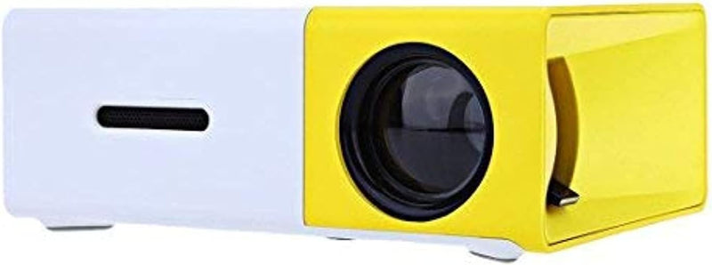 YG300 Mini Portable Projector 400 - 600 Lumens LCD Video Projector Support HDMI / USB / AV / CVBS/ Remote Control for Home Cinema Theater Indoor/Outdoor Movie projectors Yellow