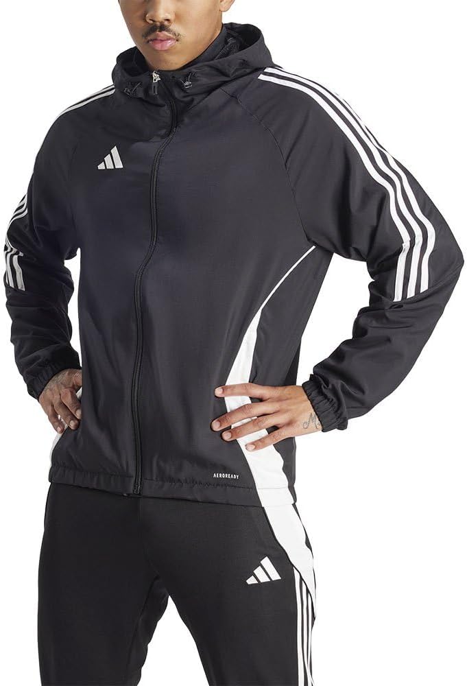 mens Tiro 24 Windbreaker Coat (pack of 1) - Black