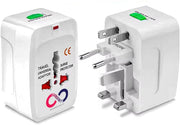 Universal Travel Adapter Pack of 2, International Plug Adaptor for Worldwide Compatibility for Easy Charging, Lightweight and Compact, Ideal for International Travel - Pack of 1