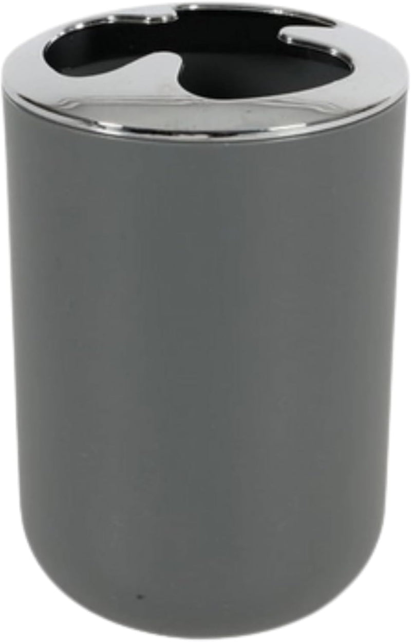feelings Bath Plastic Tooth Brush Holder 7.8 X 11.2 Cm - Grey