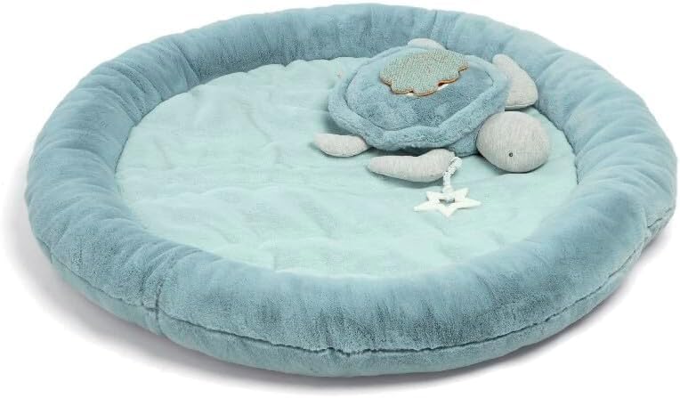 Mamas & Papas Interactive Activity Baby Playmat & Gym, Welcome to The World, Blue