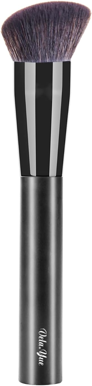 Vela.Yue Liquid Foundation Makeup Brush Rounded Slant Buffing Blending Thick Liquid Creams Beauty Applicator