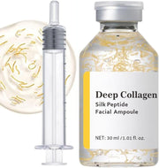 Deep Collagen Silk Peptide Lifting Ampoule SerumKorean Facial Essence,Firming Wrinkle-Smoothing HydratingNon-Greasy Gentle Formul 50ML/1.69FL.OZ