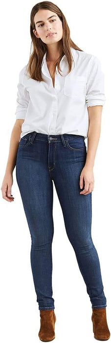 Levi's Women's 18882-0047 721 High Rise Skinny Jeans, Dark Indigo - Flat Finish, 26W / 30L