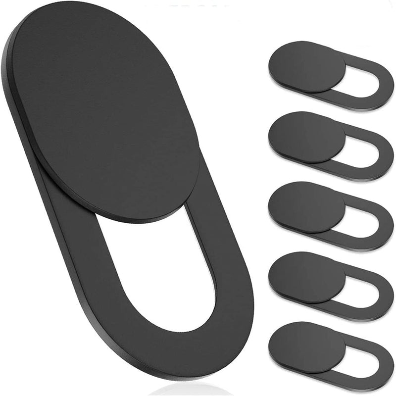SKY-TOUCH 6pcs Webcam Cover, Ultra Thin, for Laptop, PC, Computer, Apple MacBook, iPad, Cell Phone, etc. 0.22 inch thick net block to protect your privacy and security Black - 6pcs