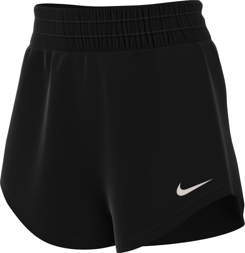 Women's W Nk One Df Mr 3in Br Short Shorts - BLACK/(REFLECTIVE SILV)