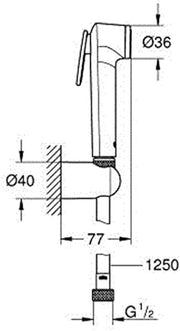 Shower Shattaf Set Handheld, Bidet Sprayer,1.2M Stainless Steel Chrome Hose pipe with Wall Hanger, Wall Mounted for bathrooms looking great, Hayshin (Copper)
