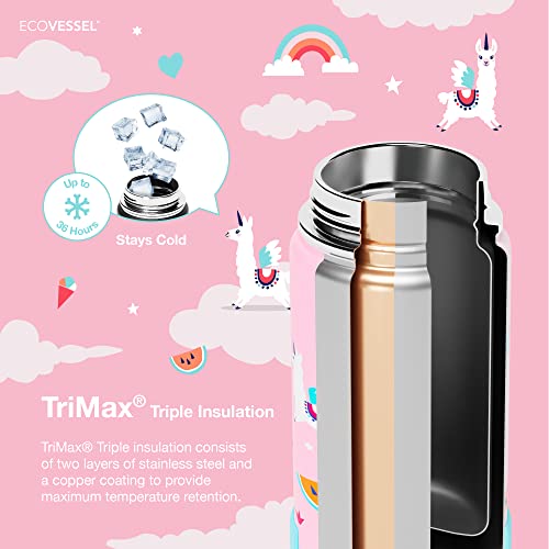 FROST - 12oz (355ml) Kids TriMax Triple Insulated Steel Bottle with Straw Top