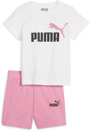 unisex-child Minicats Tee & Shorts Set Track Suit (pack of 1) - Fast Pink