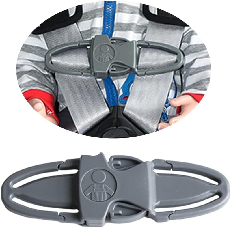 MdouLy Car Seat Chest Harness Clip Car Seat Safety Belt Clip Buckle Lock Stroller Chest Clip Universal Adjustable Guard for Baby and Kids Trend (Black)