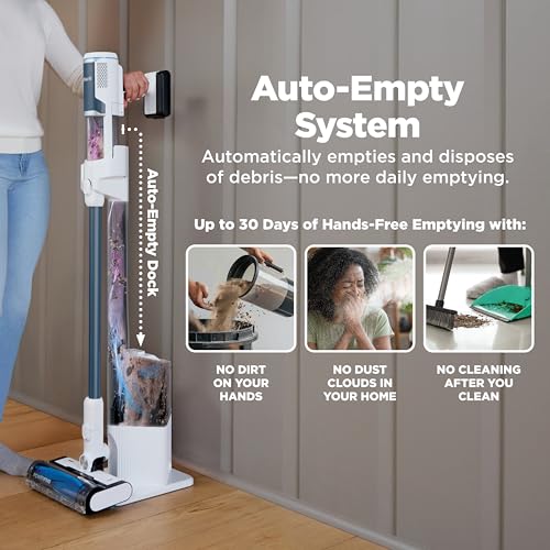 SHARK Clean Lightweight Cordless Cleaner with HEPA Filter, Powerful Suction, Portable, Rechargeable, Automatic Vacuum System, Pet Hair Vacuum Cleaner, Motorized Accessory for