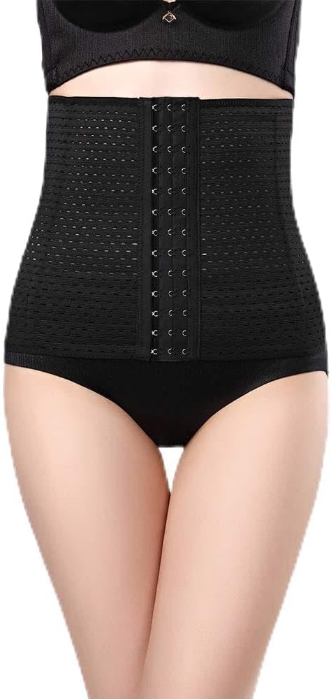 Waist Trainer Belt Corset Cincher Tummy Control Body Shaper for Women - Black