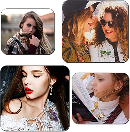 Women Brooch Set, 7 Pcs Crystal Brooch Antique Cute Animal Shape Colorful Rhinestone Pins Costume Gifts, Retro Brooches for Cloth Scarf and Hat, Stylish Elegant Brooch Pin for Women Men Party Wedding