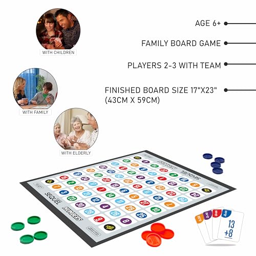 Ankit Toys & Games Sequel Numbers Board Game Educational Fun Interactive Learning Classic Game for Kids Enhances Math Skills and Critical Thinking Durable Set (Board Size 59 * 43 Cm)