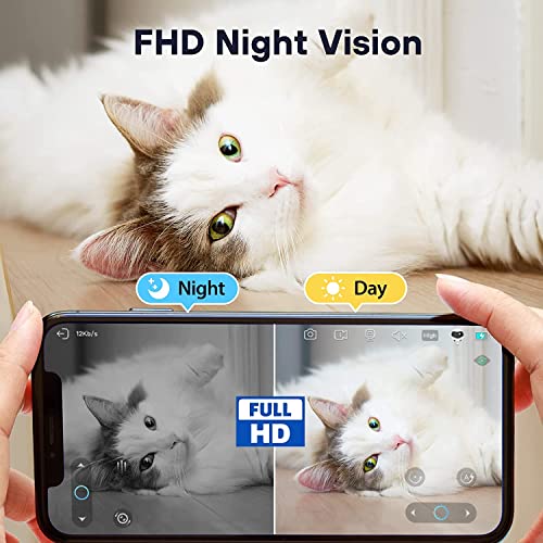 Enabot EBO SE Pet Robotic Camera with Wheels, 1080P Indoor Surveillance Camera, Auto Cruise, Two-Way Audio and Night Vision