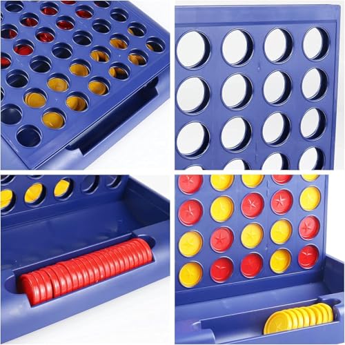 Generic 4 in a Row Game, Strategy Board Game for Kids, Ages 3+ - 2 Players