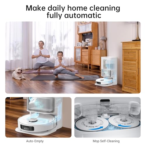 Dreame L10s Ultra Robot Vacuum Cleaner and Mop with Self-Cleaning Station (Automatic Dust Collection) 3D Obstacle Detection, 210m Suction 5300Pa, WiFi/APP/Alexa, 2 Years Warranty
