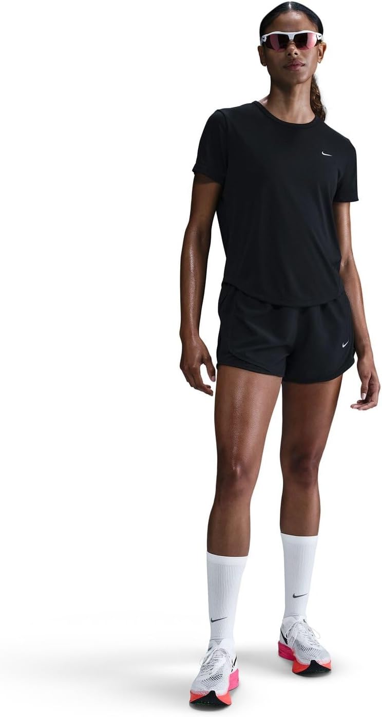 Women Tempo Dri-fit Ss T-Shirt (pack of 1) - BLACK(REFLECTIVESILV)