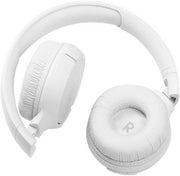 JBL Tune 510BT Wireless On Ear Headphones, Pure Bass Sound, 40H Battery, Speed Charge, Fast USB Type-C, Multi-Point Connection, Foldable Design, Voice Assistant - White, JBLT510BTWHTEU