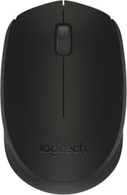 Logitech M171 Wireless MoUSe, 2.4 Ghz With USb Mini Receiver, Optical Tracking, 12-Months Battery Life, AmbidextroUS Pc/Mac/Laptop - Black - Wireless Mouse Black