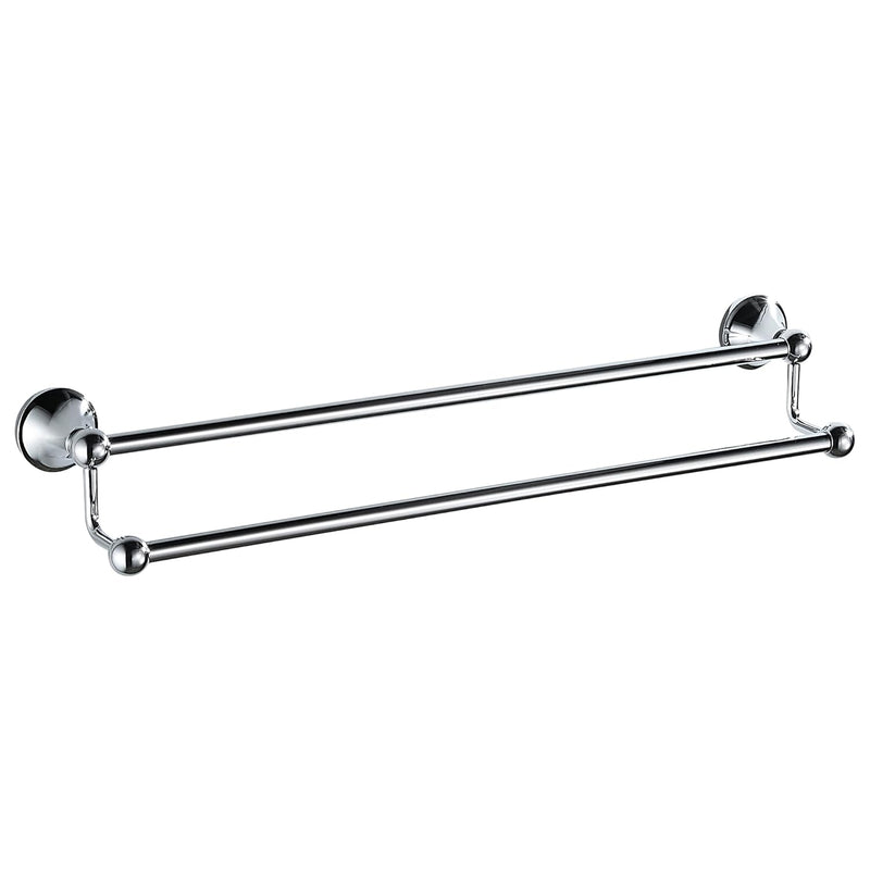 BRIMIX Bath Towel Rack Wall Mounted Towel Bar Bathroom Hardware Accessories Towel Holder (Double)