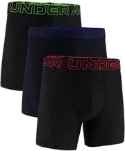 Mens Men's UA Performance Tech 6" 3-Pack Boxerjock Underwear (pack of 3) - Black / Black / Black
