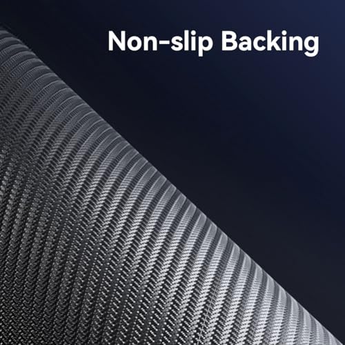 ECVV Gaming Mouse Pad XL - 80x30cm Large Mouse Mat with Anti-Slip Rubber Base for Keyboard and Mouse, for Home and Office�?Black with White Topographic Line�?