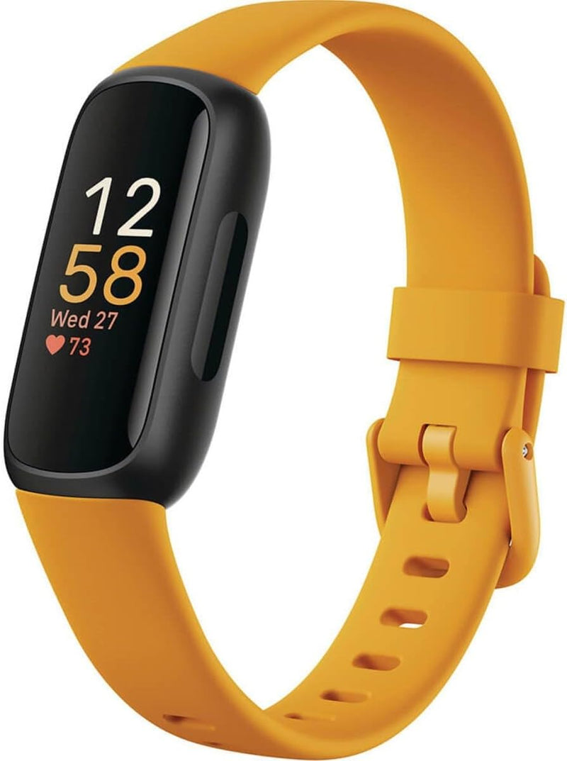 Fitbit Inspire 3 Health &-Fitness-Tracker with Stress Management, Workout Intensity, Sleep Tracking, 24/7 Heart Rate and more, Lilac Bliss/Black, One Size (S & L Bands Included)