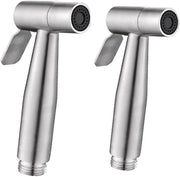 2 Pieces Bidet Toilet Sprayer Head Stainless Steel Handheld Bidet Sprayer Cloth Bathroom Diaper Sprayer for Kitchen and Toilet Cleaning (Bidet Sprayer Head) Golden